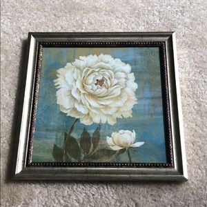 Square Framed Flower Art